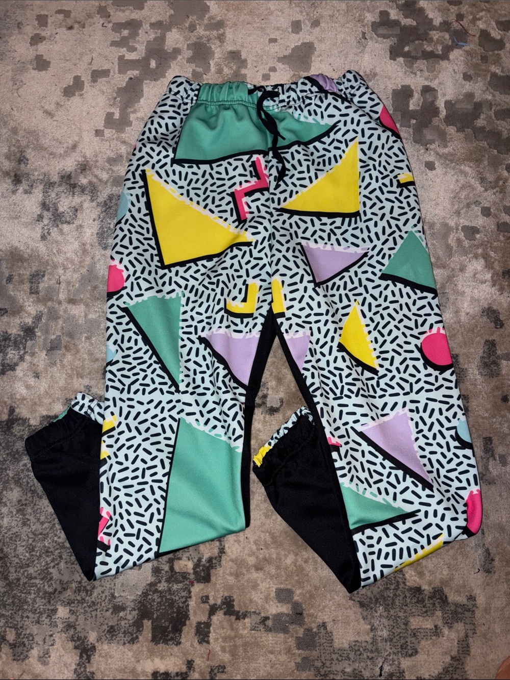 Men’s Geometric Print Jogger Pants - Multi